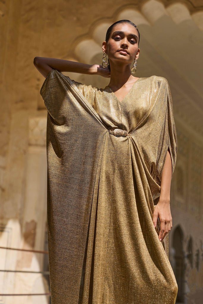 GOLD DRAPED KAFTAN - dash and dot dash and dot