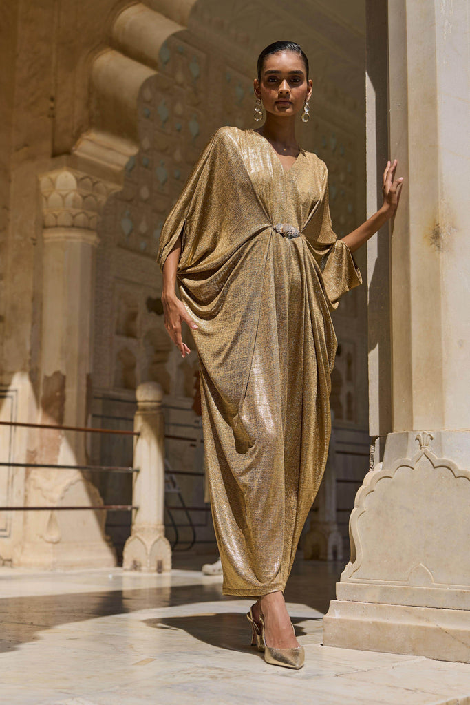 GOLD DRAPED KAFTAN - dash and dot dash and dot