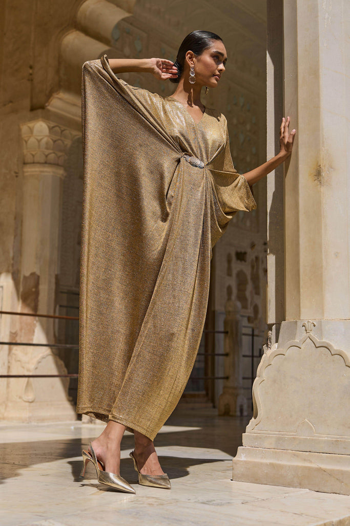 GOLD DRAPED KAFTAN - dash and dot dash and dot