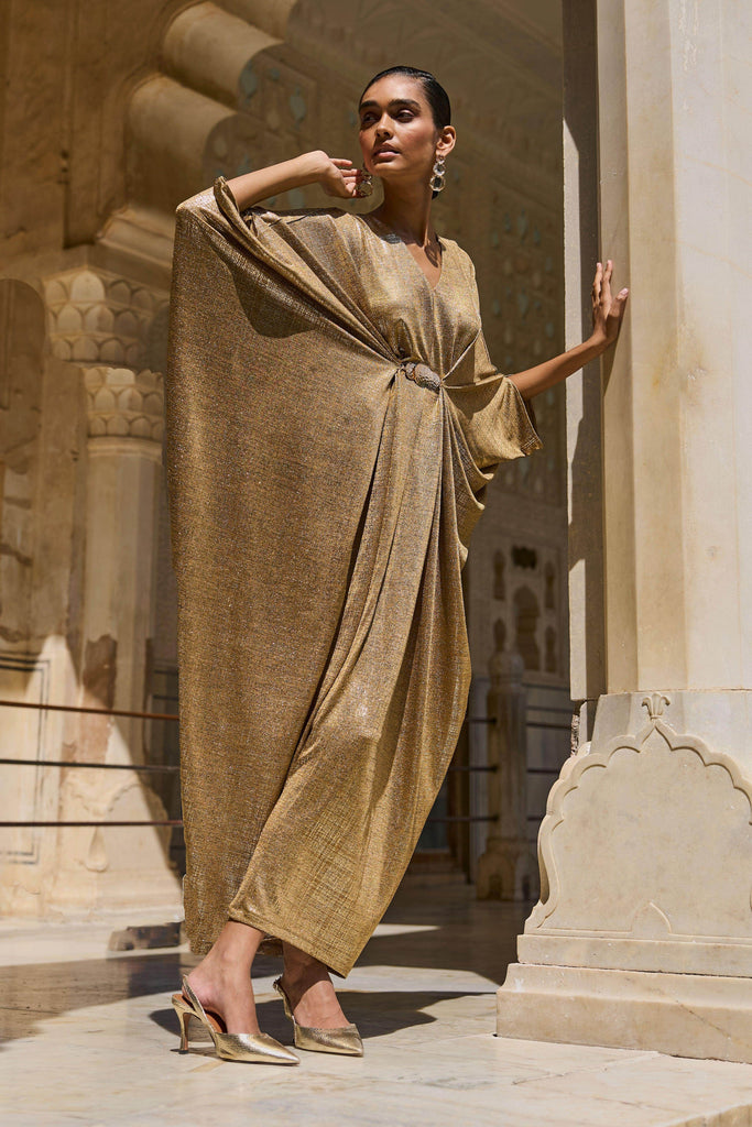 GOLD DRAPED KAFTAN - dash and dot dash and dot
