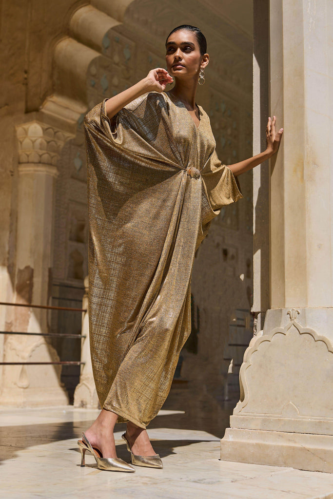 GOLD DRAPED KAFTAN - dash and dot dash and dot