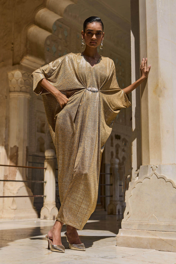 GOLD DRAPED KAFTAN - dash and dot dash and dot