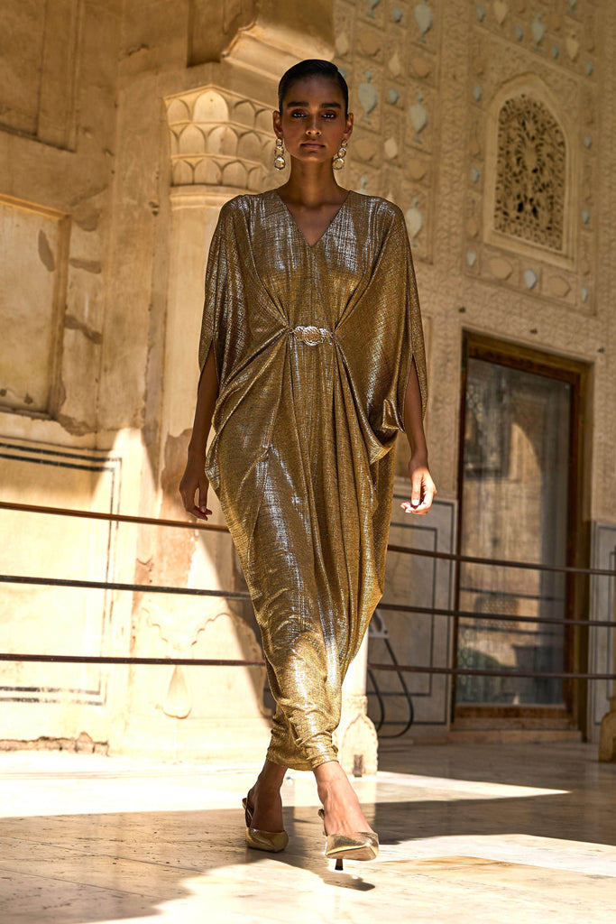 GOLD DRAPED KAFTAN - dash and dot dash and dot