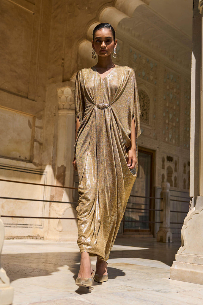 GOLD DRAPED KAFTAN - dash and dot dash and dot