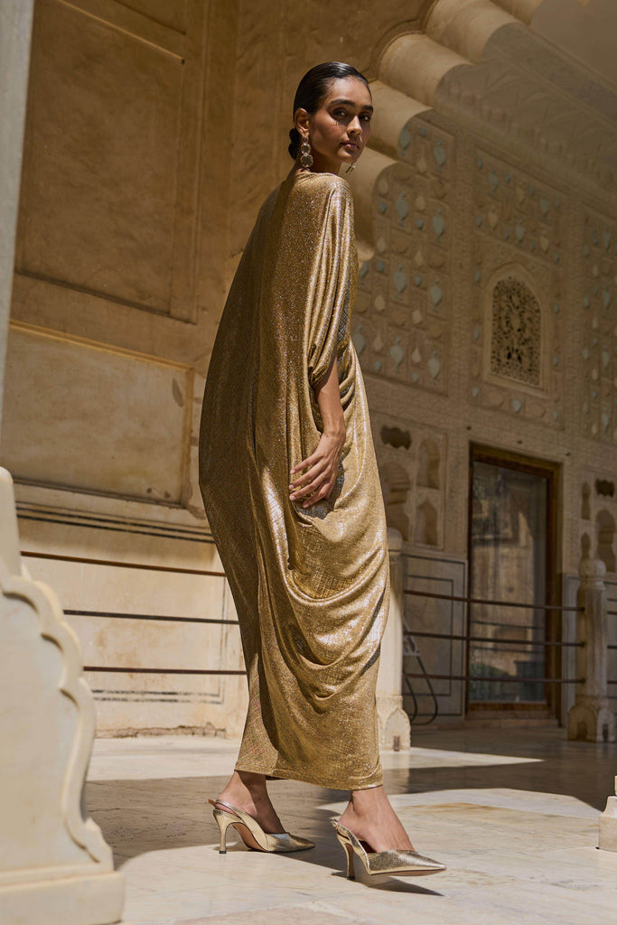 GOLD DRAPED KAFTAN - dash and dot dash and dot
