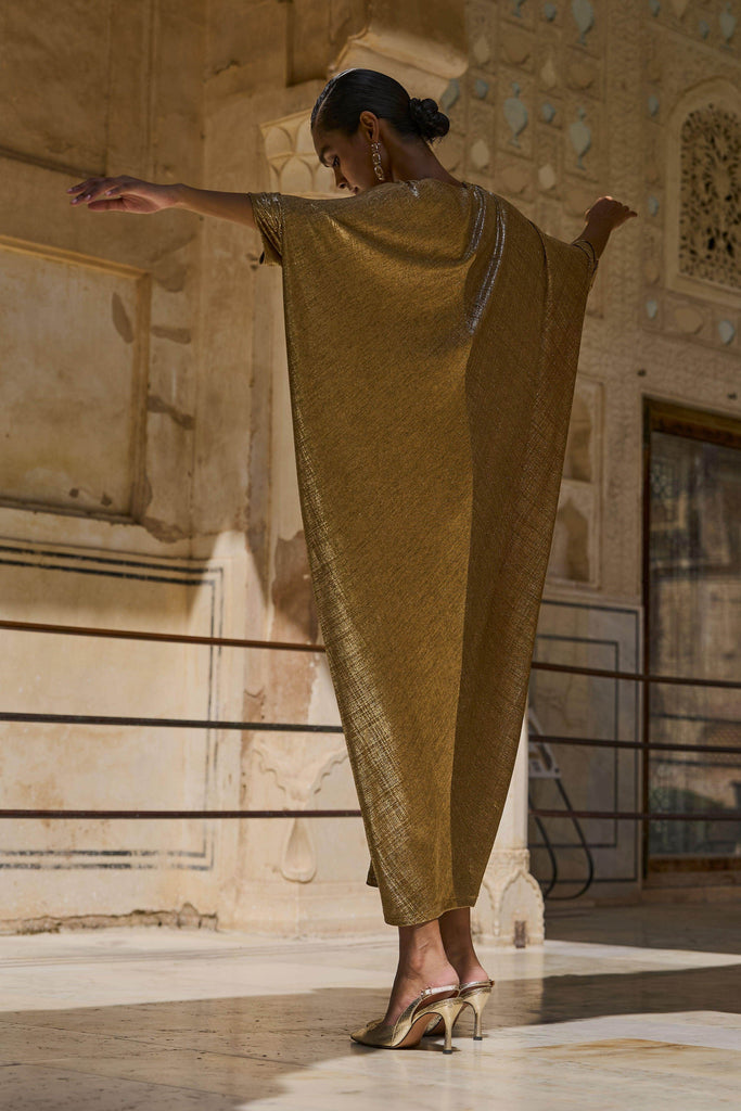 GOLD DRAPED KAFTAN - dash and dot dash and dot