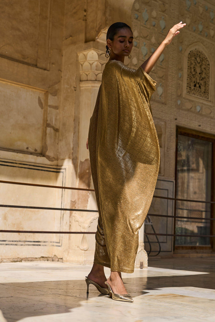 GOLD DRAPED KAFTAN - dash and dot dash and dot