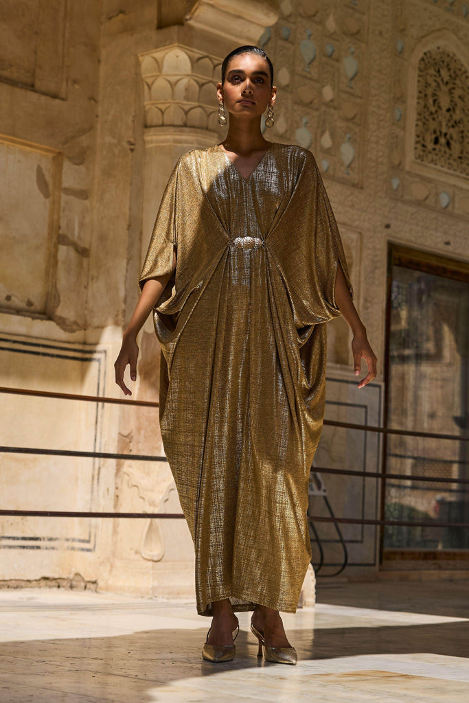 GOLD DRAPED KAFTAN - dash and dot dash and dot