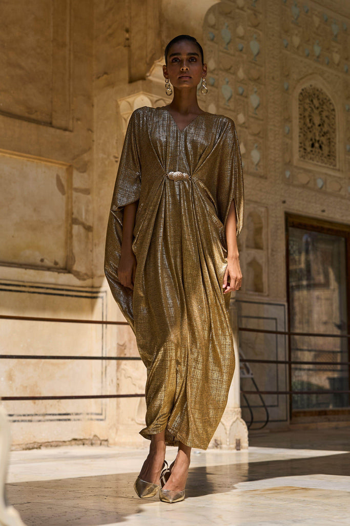 GOLD DRAPED KAFTAN - dash and dot dash and dot