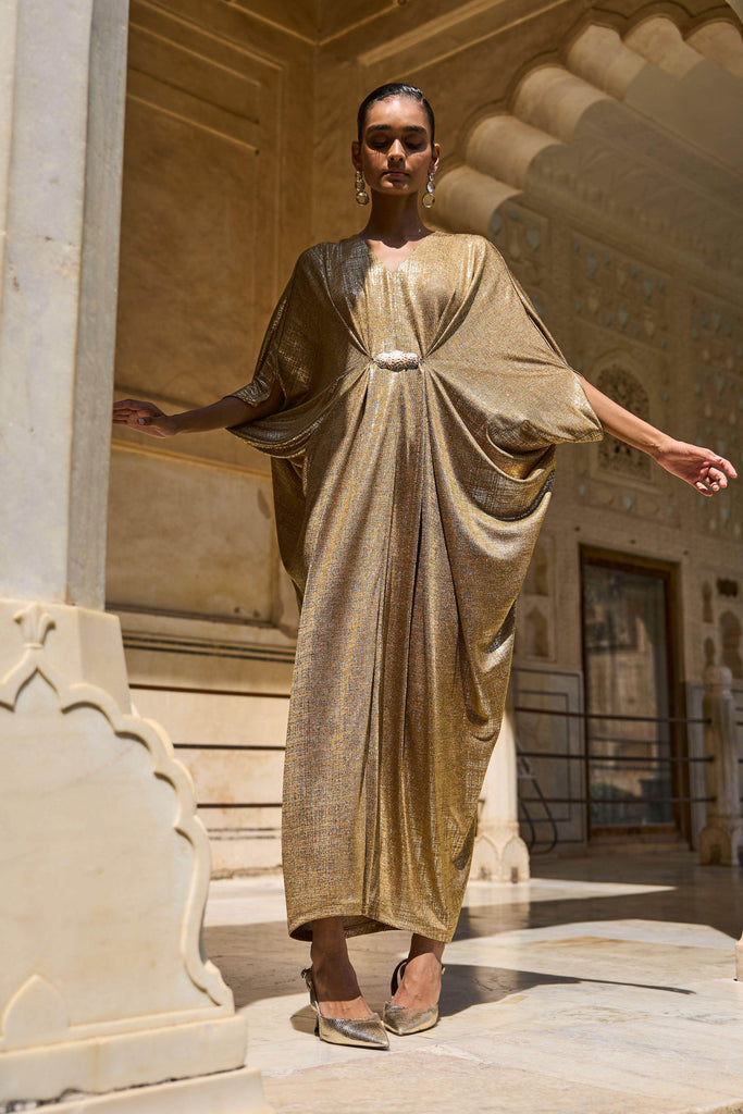 GOLD DRAPED KAFTAN - dash and dot dash and dot