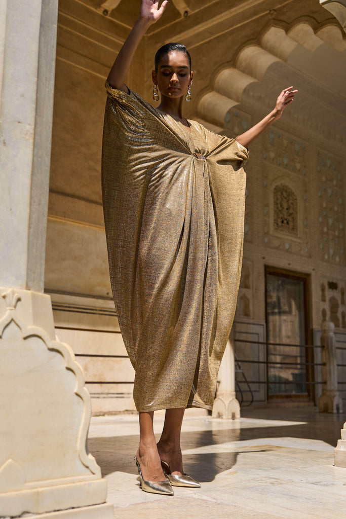 GOLD DRAPED KAFTAN - dash and dot dash and dot