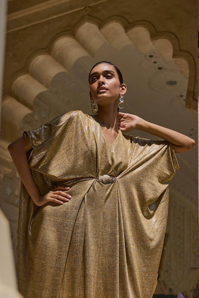 GOLD DRAPED KAFTAN - dash and dot dash and dot
