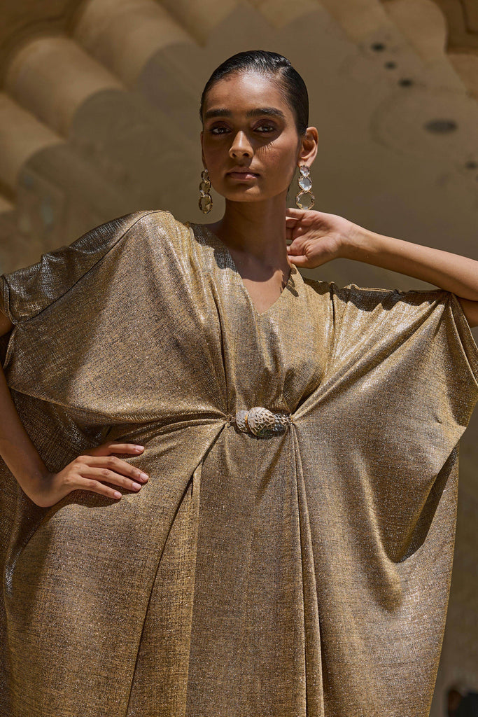 GOLD DRAPED KAFTAN - dash and dot dash and dot