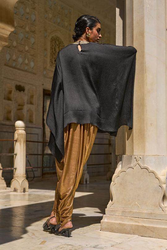 GOTA KAFTAN AND DRAPE PANT SET - dash and dot dash and dot