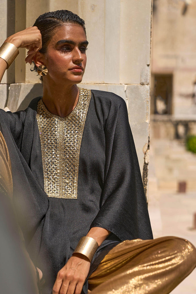 GOTA EMBROIDERED KAFTAN TOP - dash and dot dash and dot