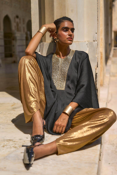 GOTA EMBROIDERED KAFTAN TOP - dash and dot