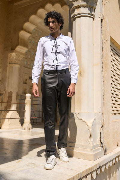 WAXED DENIM PANT - dash and dot