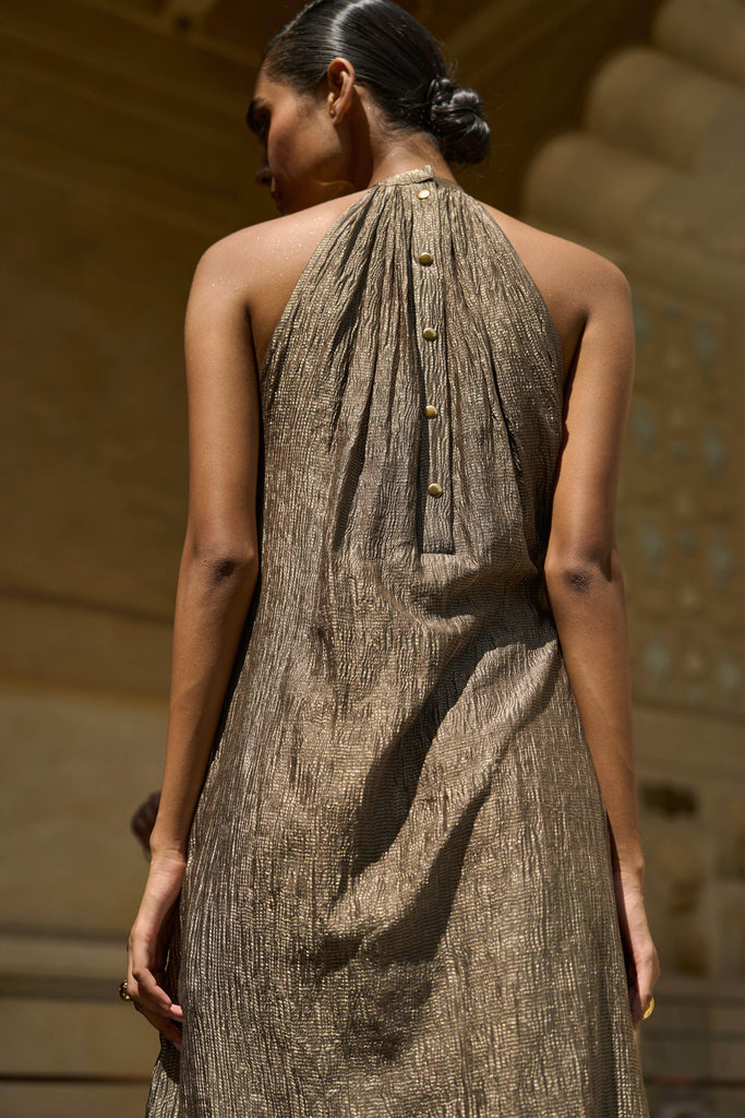 TISSUE HALTER DRESS - dash and dot dash and dot