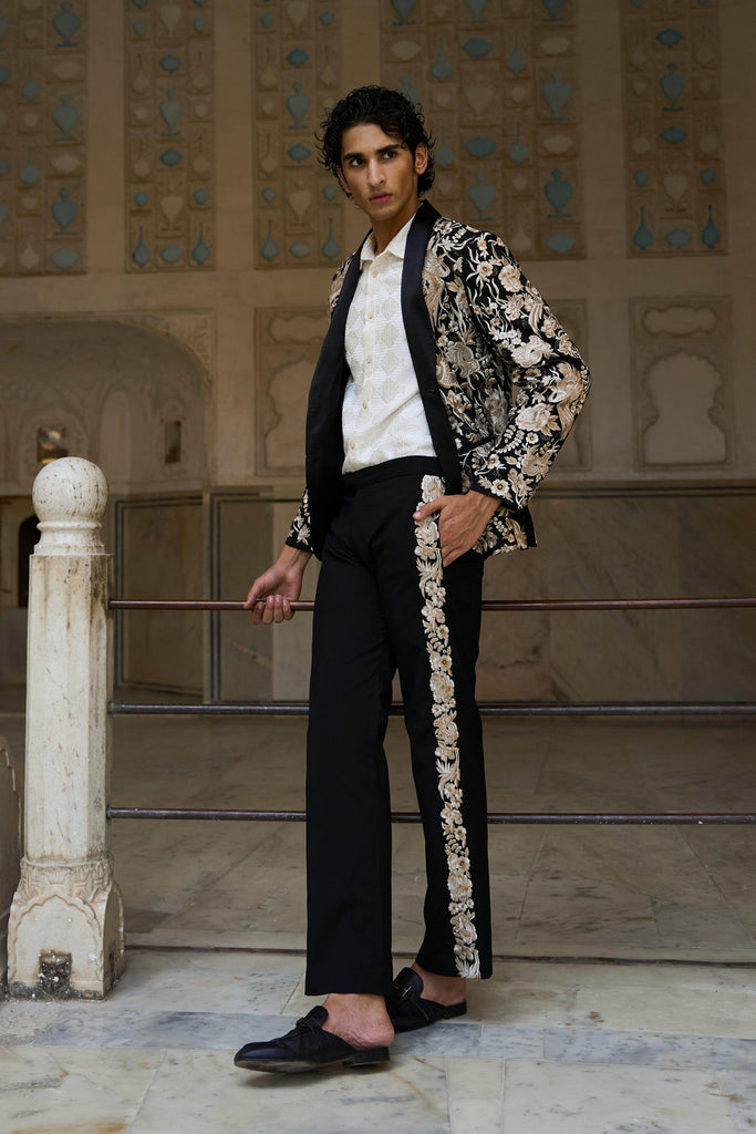 EMBROIDERED JACKET, SHIRT AND PANT - dash and dot dash and dot