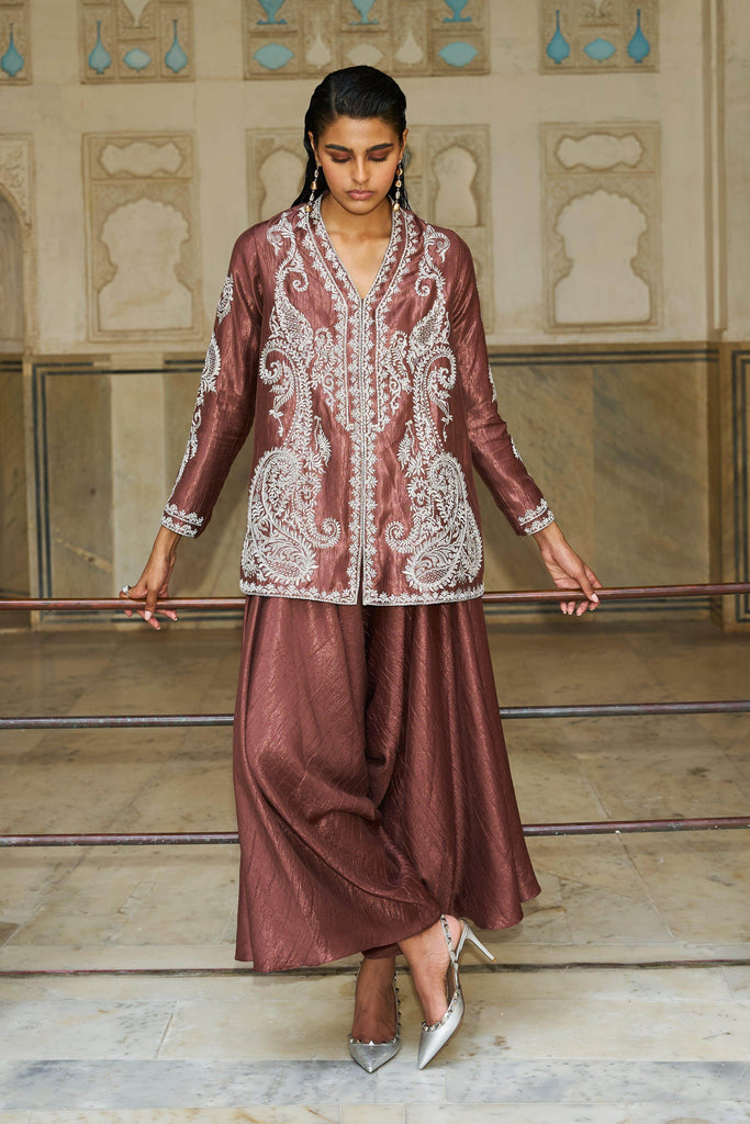 SILVER SIENNA EMBROIDERED TOP - dash and dot dash and dot