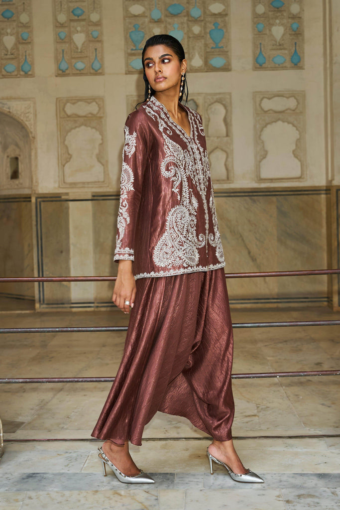 SILVER SIENNA EMBROIDERED TOP - dash and dot dash and dot