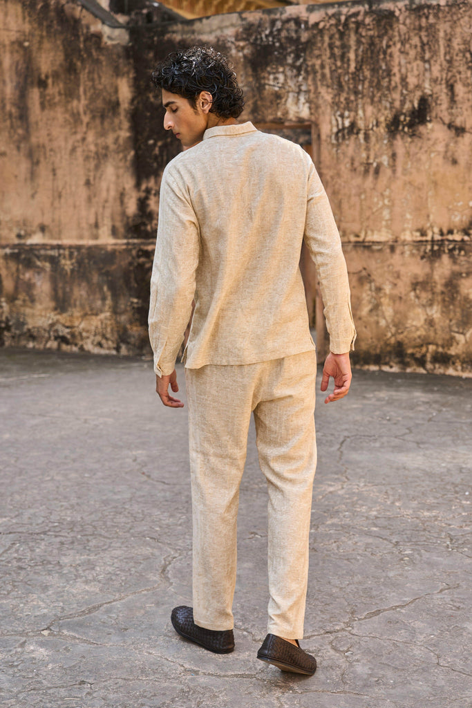 TEXTURED LINEN PANT - dash and dot dash and dot