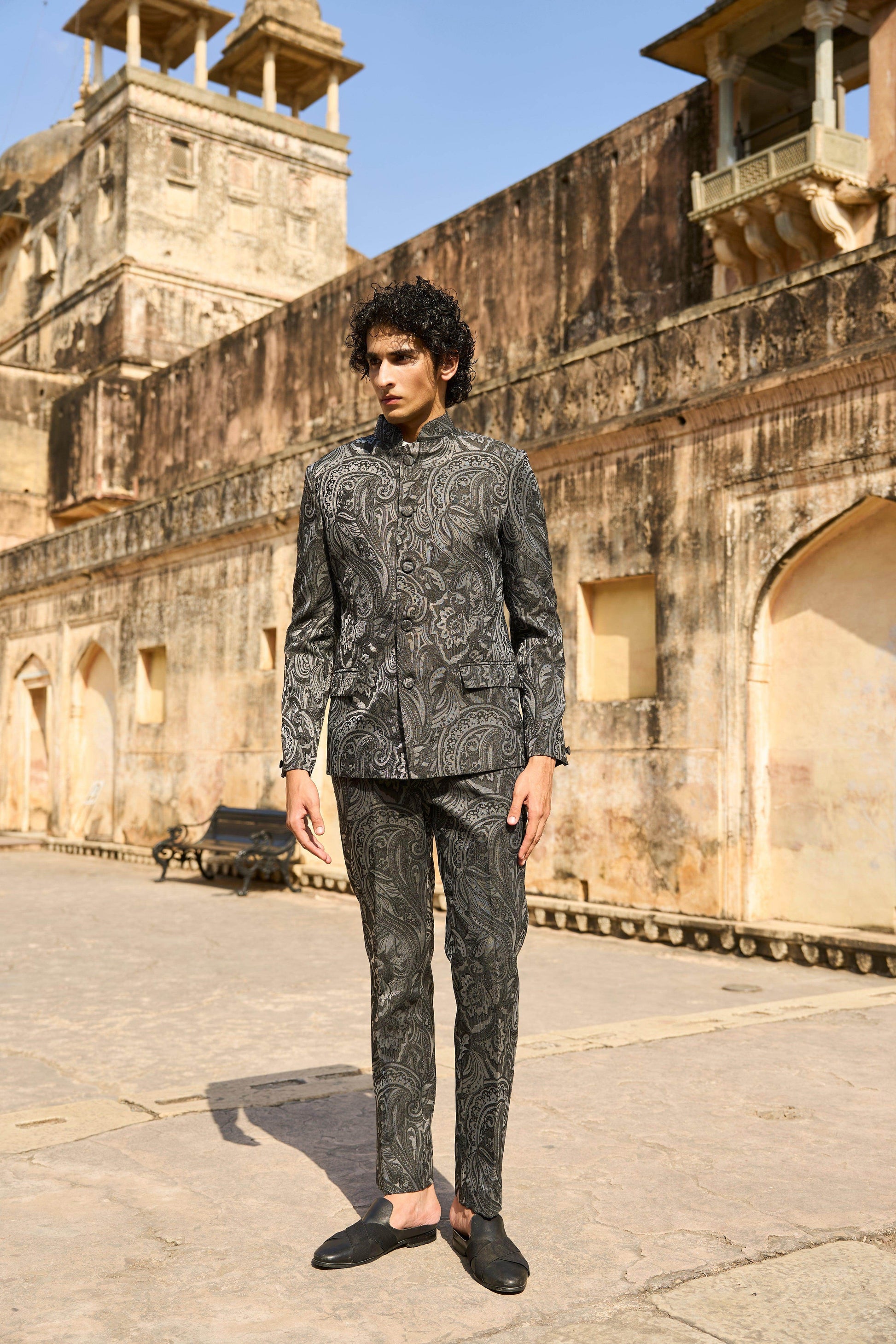 PAISLEY STRAIGHT PANT - dash and dot