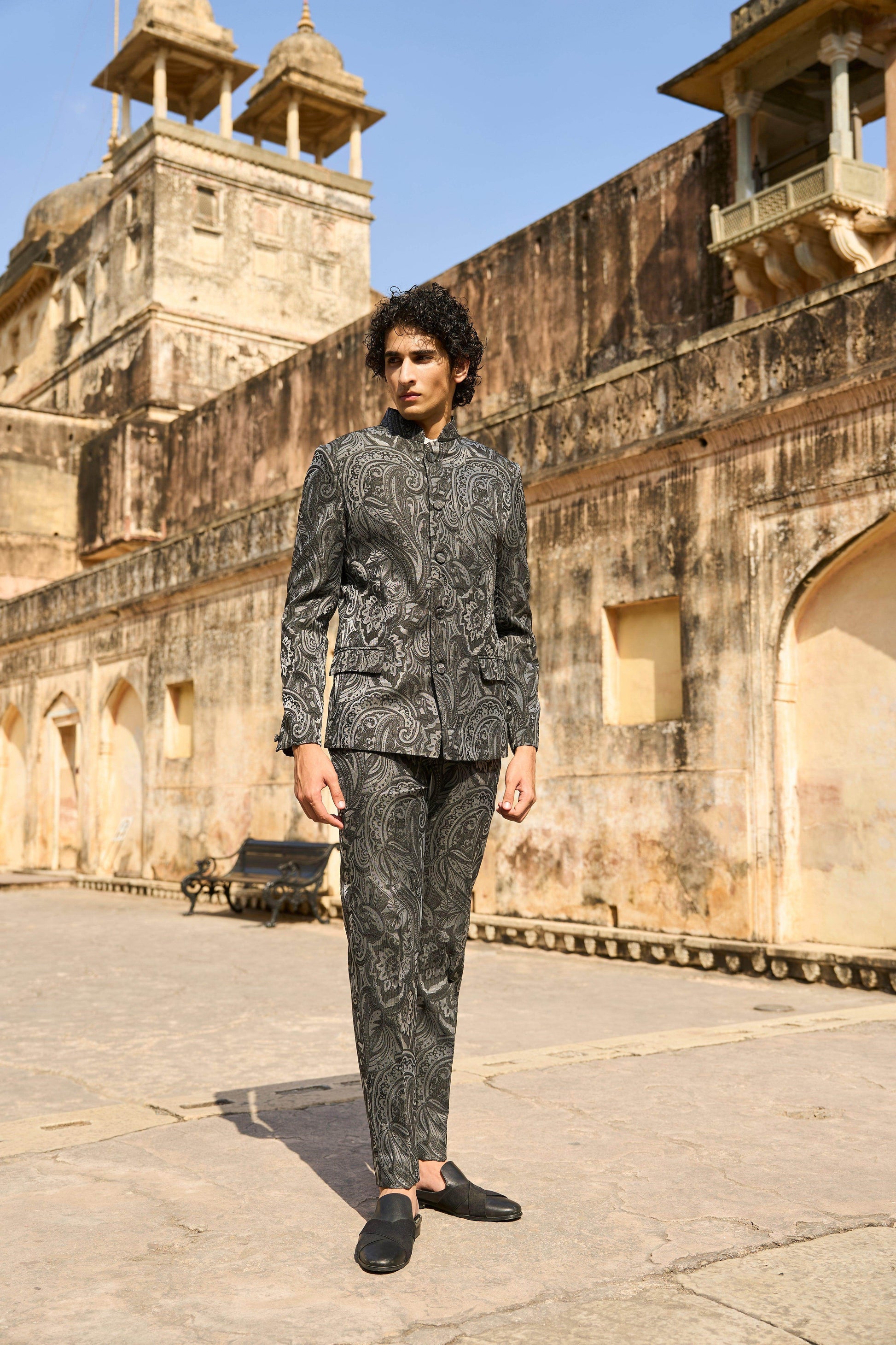 PAISLEY STRAIGHT PANT - dash and dot