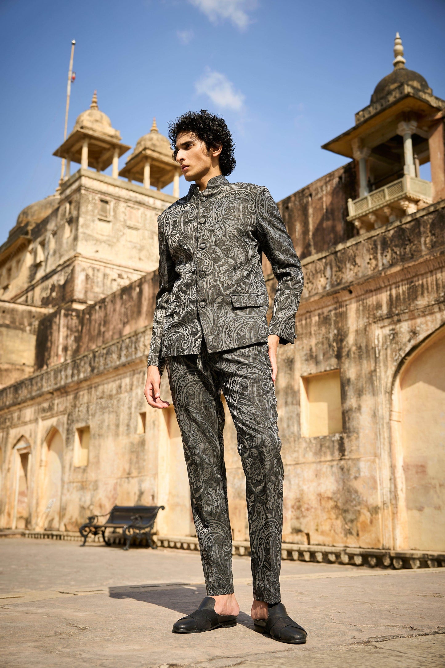 PAISLEY STRAIGHT PANT - dash and dot