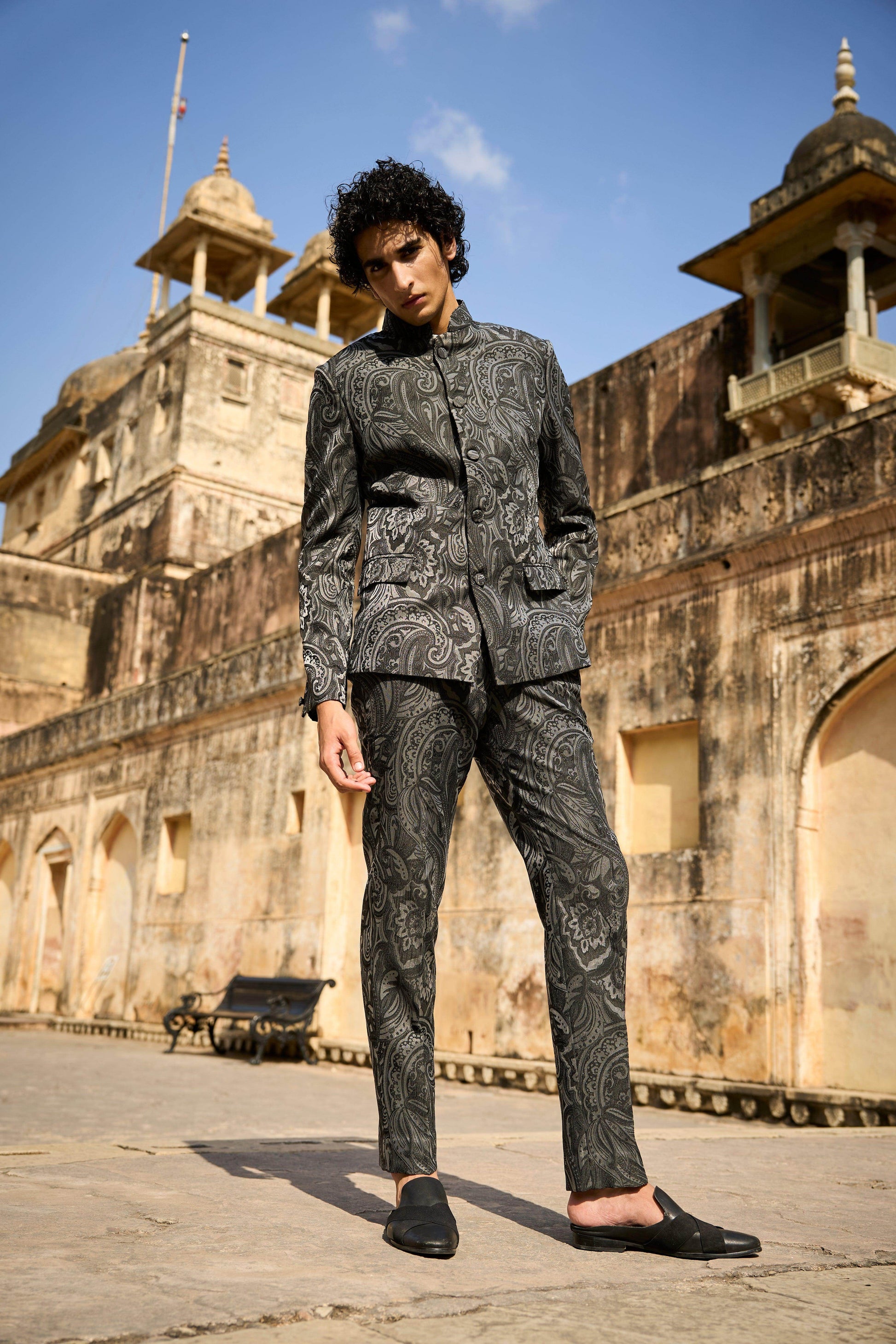 PAISLEY STRAIGHT PANT - dash and dot