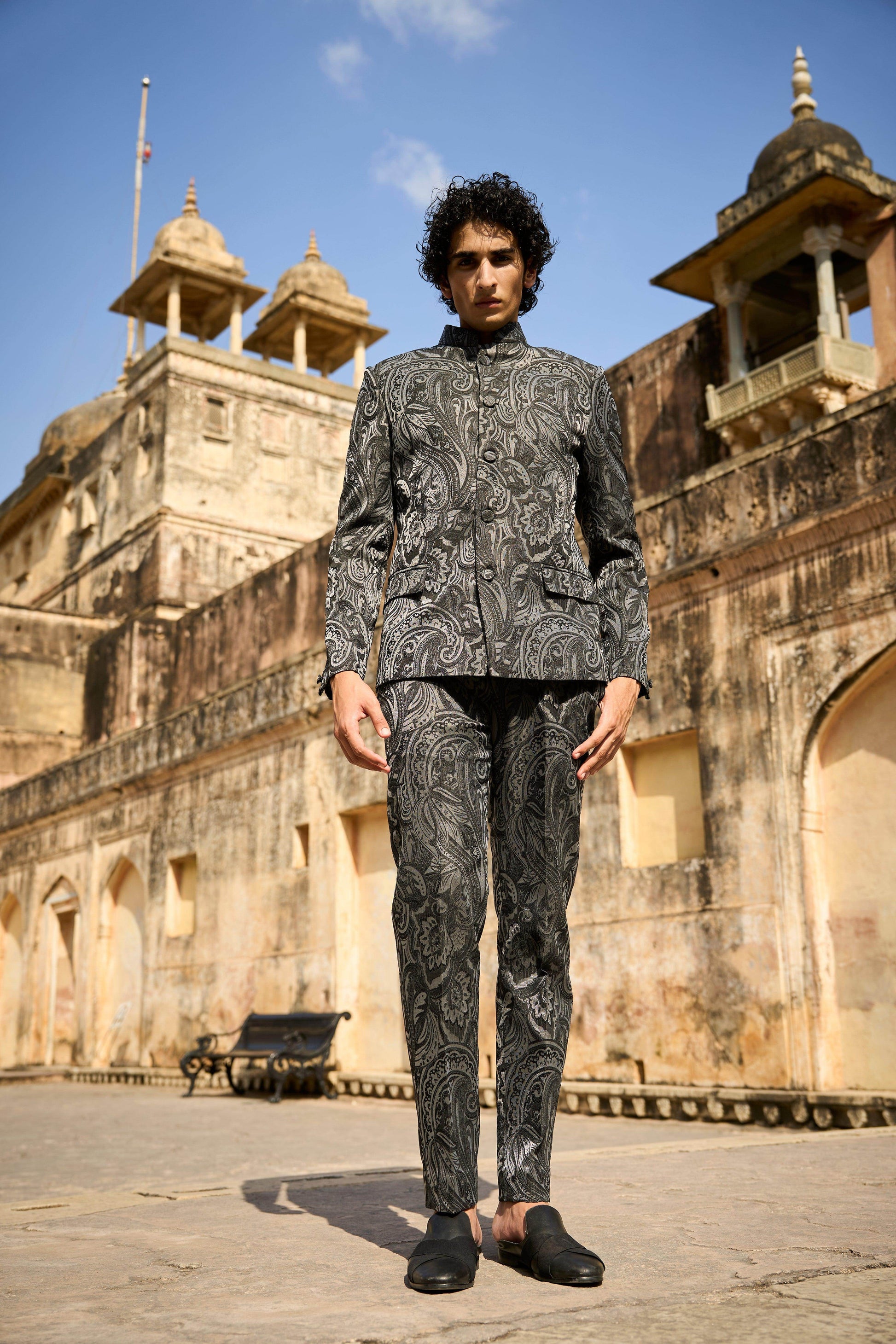 PAISLEY STRAIGHT PANT - dash and dot