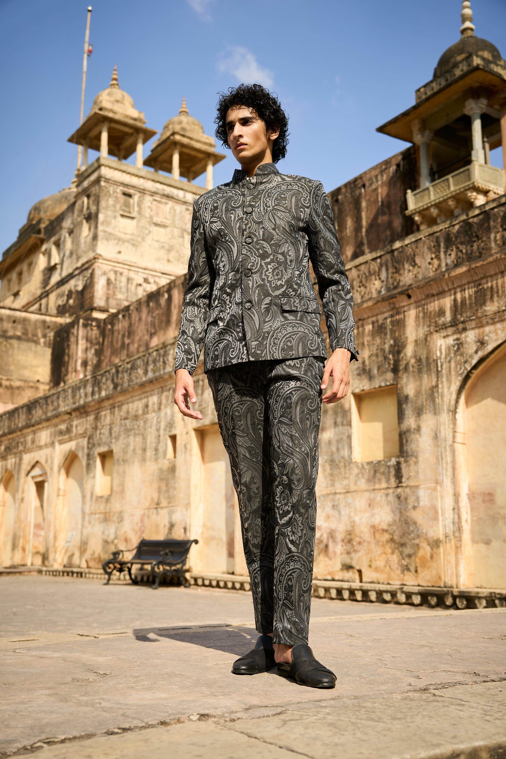 PAISLEY STRAIGHT PANT - dash and dot