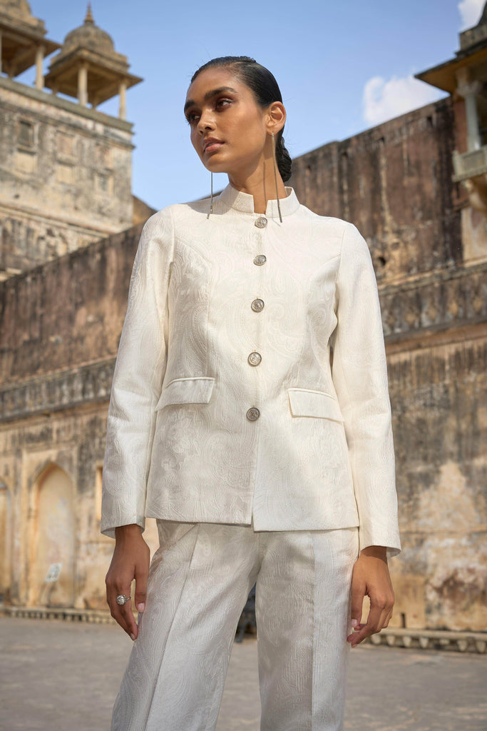IVORY BANDGALA JACKET - dash and dot dash and dot