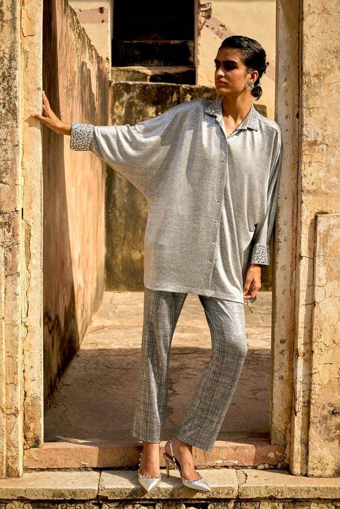 SILVER MIRROR PANT SET - dash and dot dash and dot