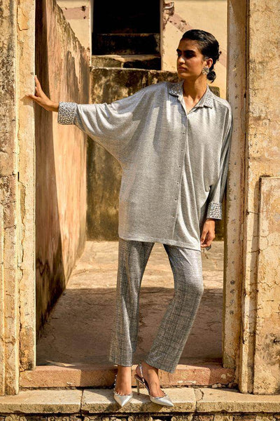 SILVER MIRROR PANT SET - dash and dot