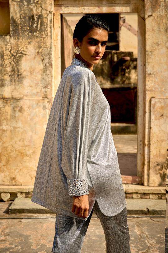 SILVER MIRROR PANT SET - dash and dot dash and dot