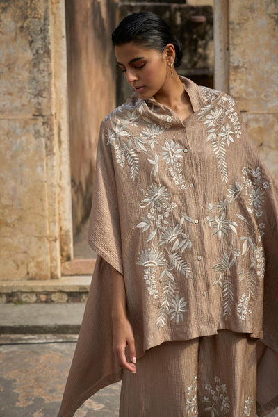 EMBROIDERED CAPE TOP - dash and dot