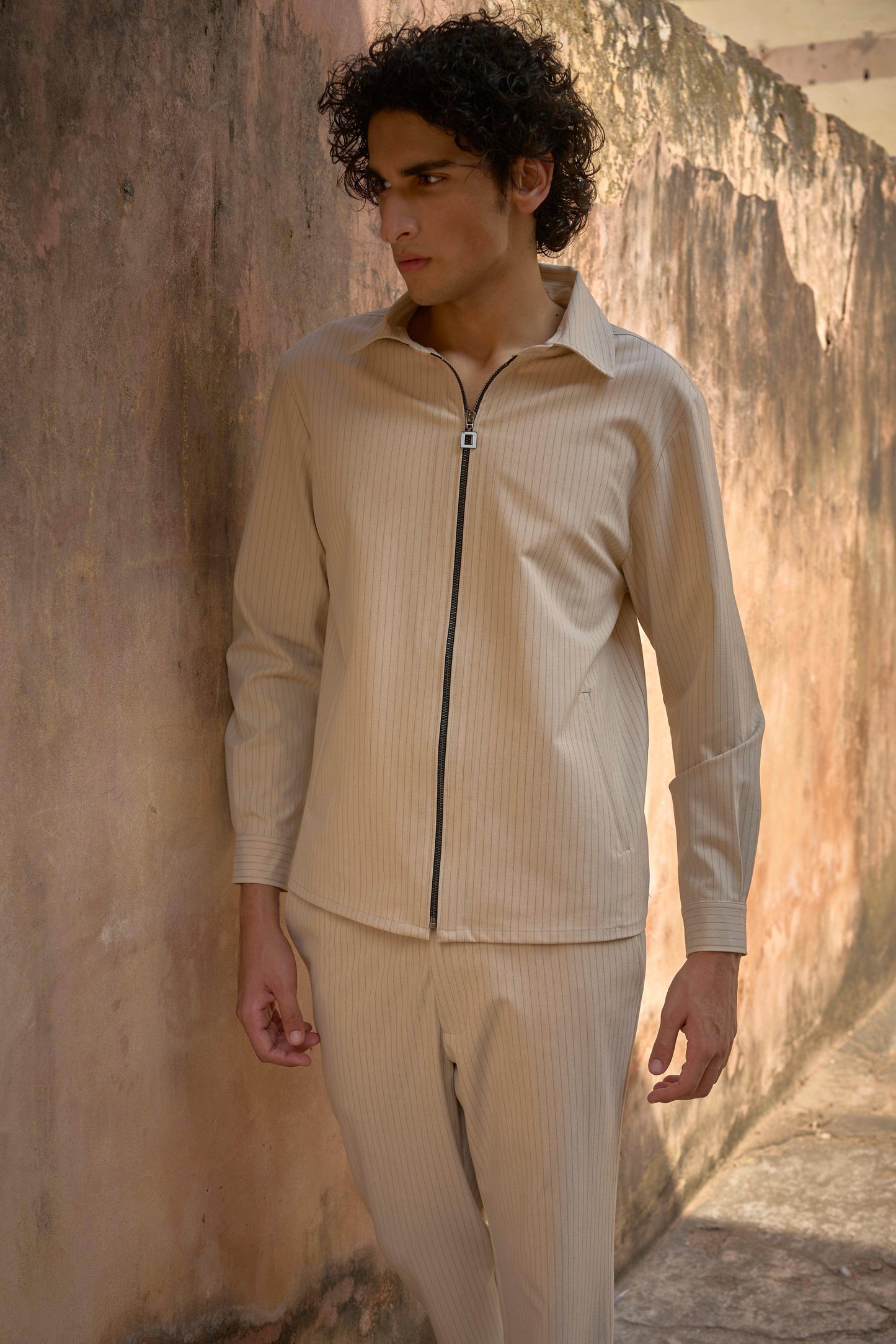 PINSTRIPE SHIRT AND PANT - dash and dot