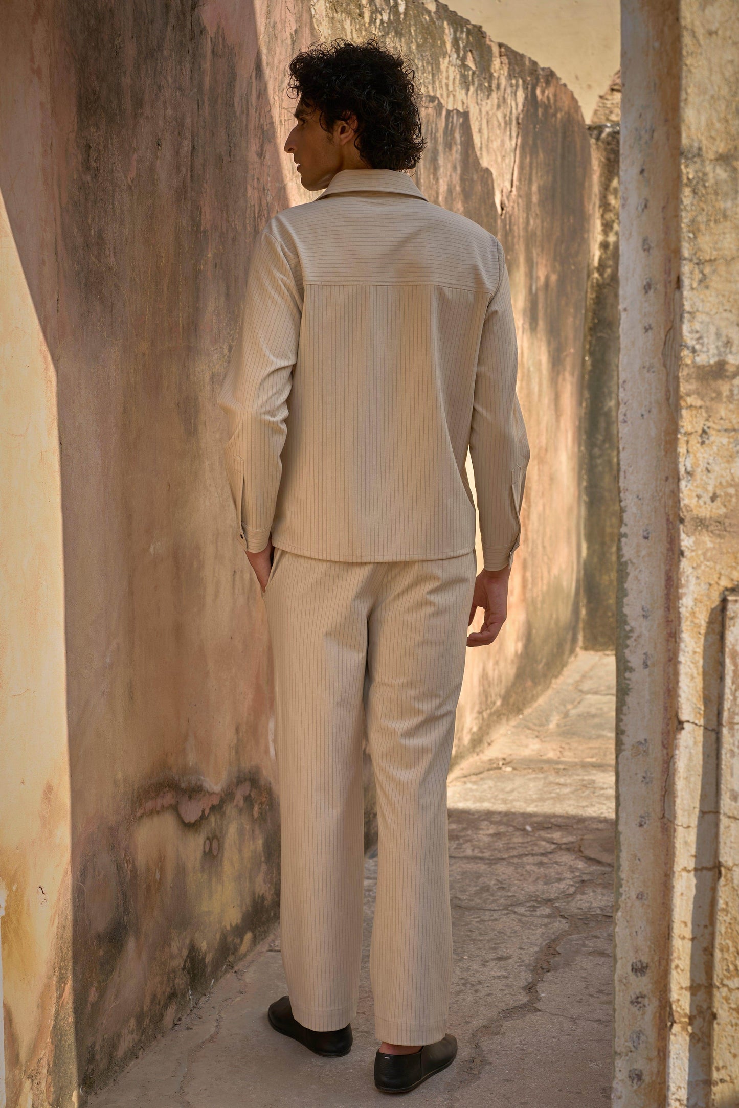 PINSTRIPE SHIRT AND PANT - dash and dot