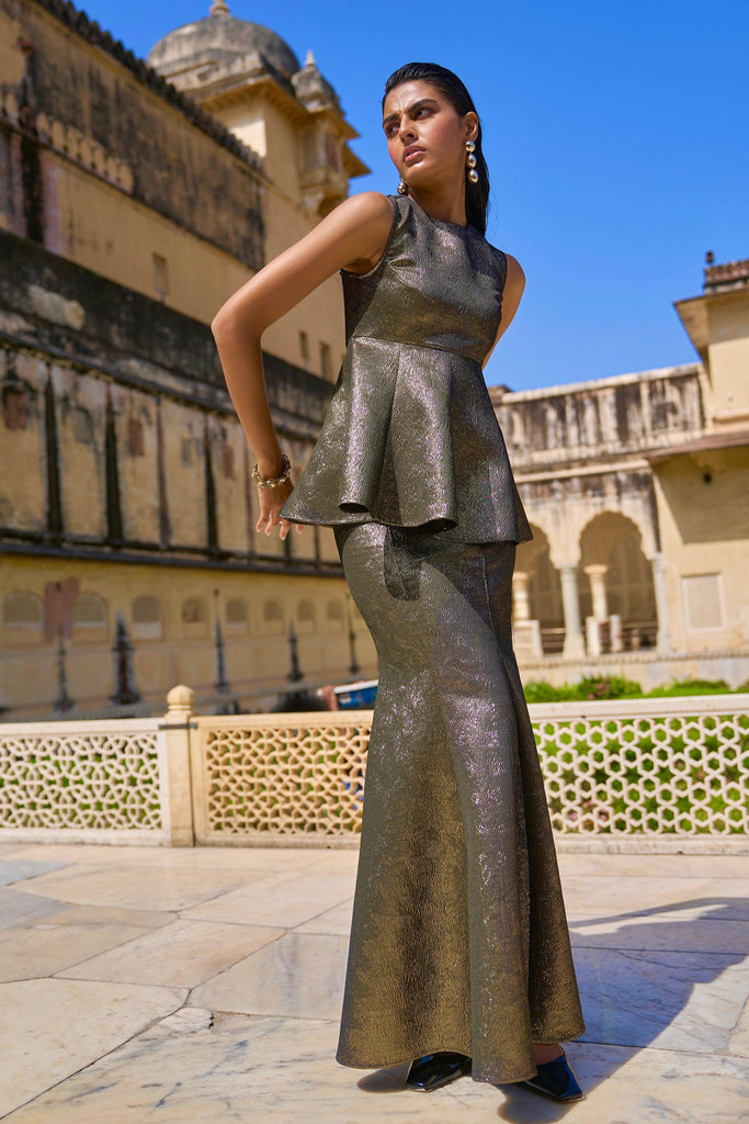 METALLIC CORSET - dash and dot dash and dot