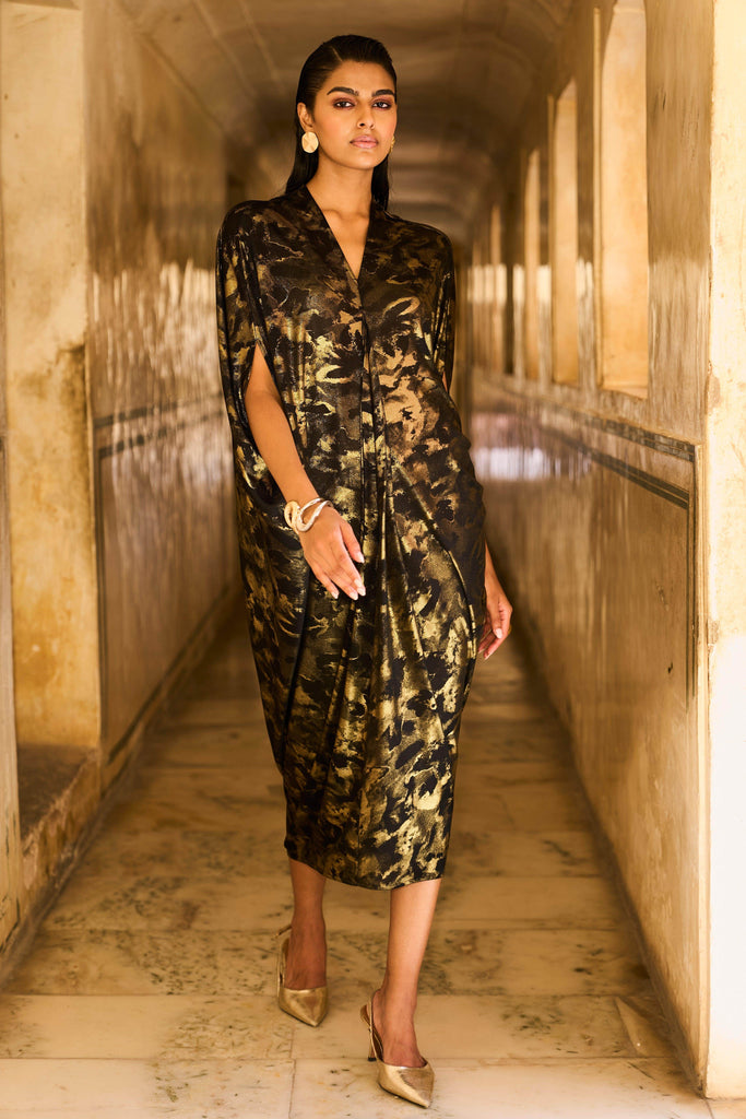 DRAPE COWL KAFTAN - dash and dot dash and dot