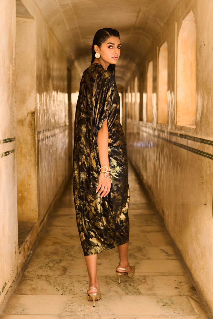 DRAPE COWL KAFTAN - dash and dot dash and dot