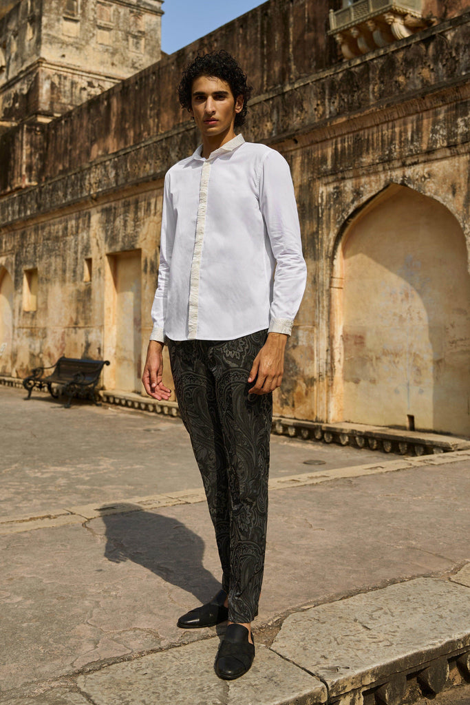 JACQUARD DETAIL SHIRT - dash and dot dash and dot