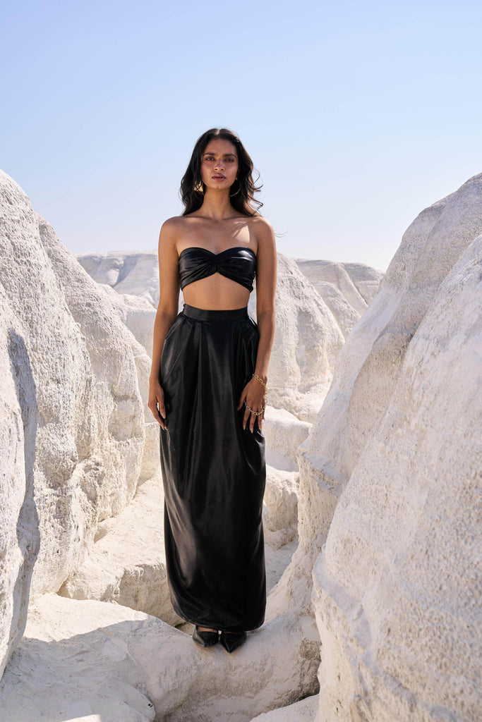 DRAPED BANDEAU TOP - dash and dot dash and dot