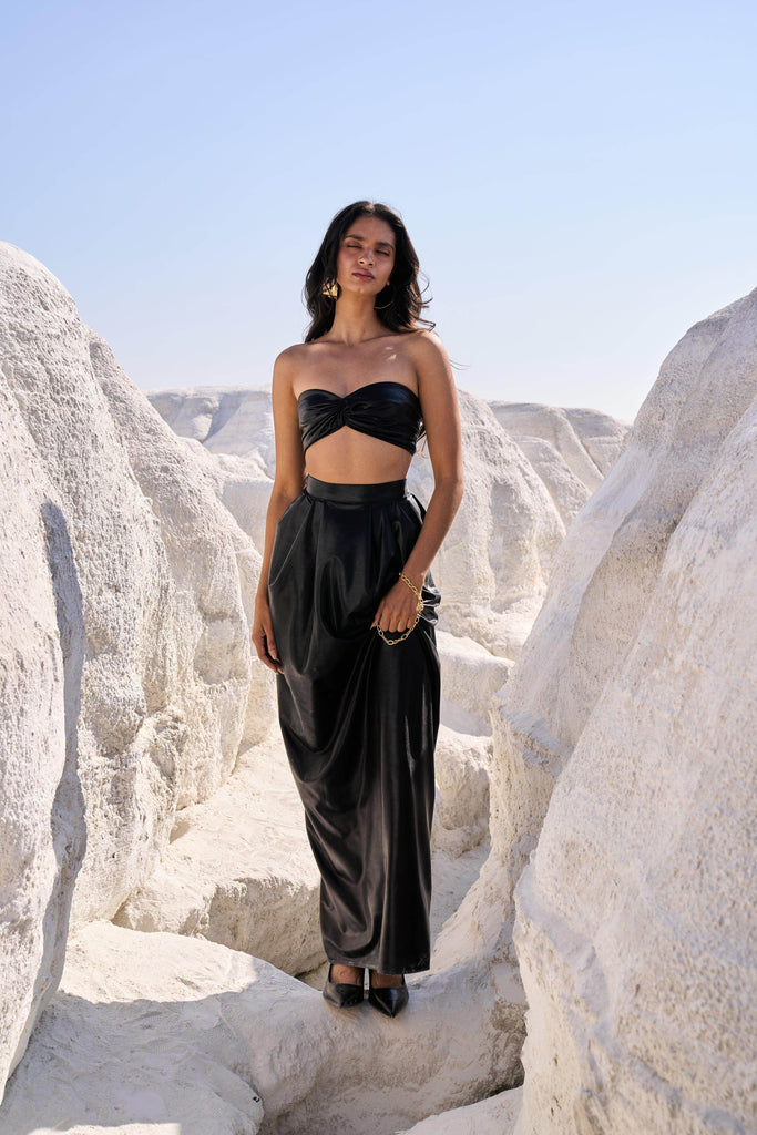 DRAPED BANDEAU TOP - dash and dot dash and dot