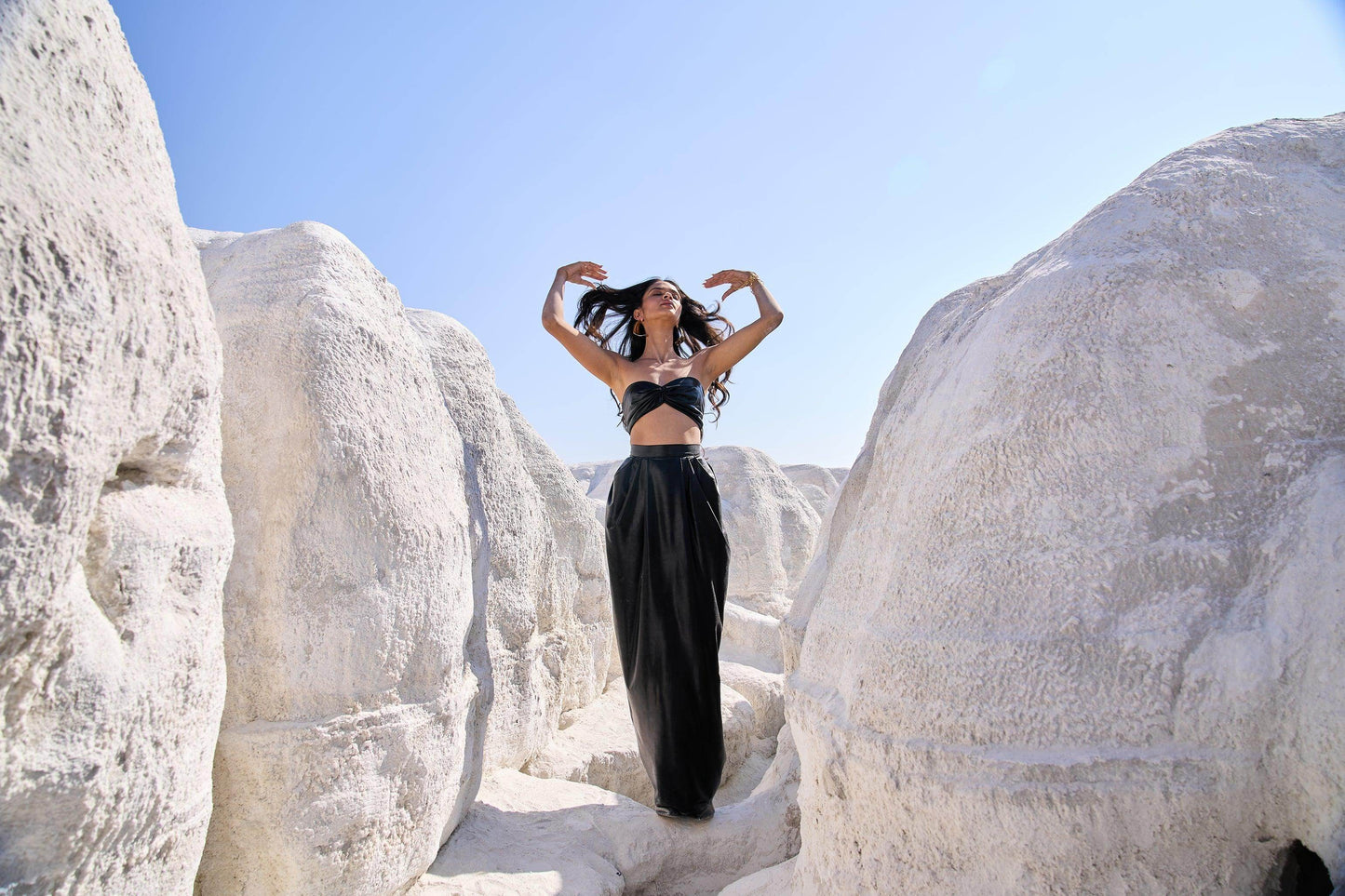 DRAPED BANDEAU TOP - dash and dot