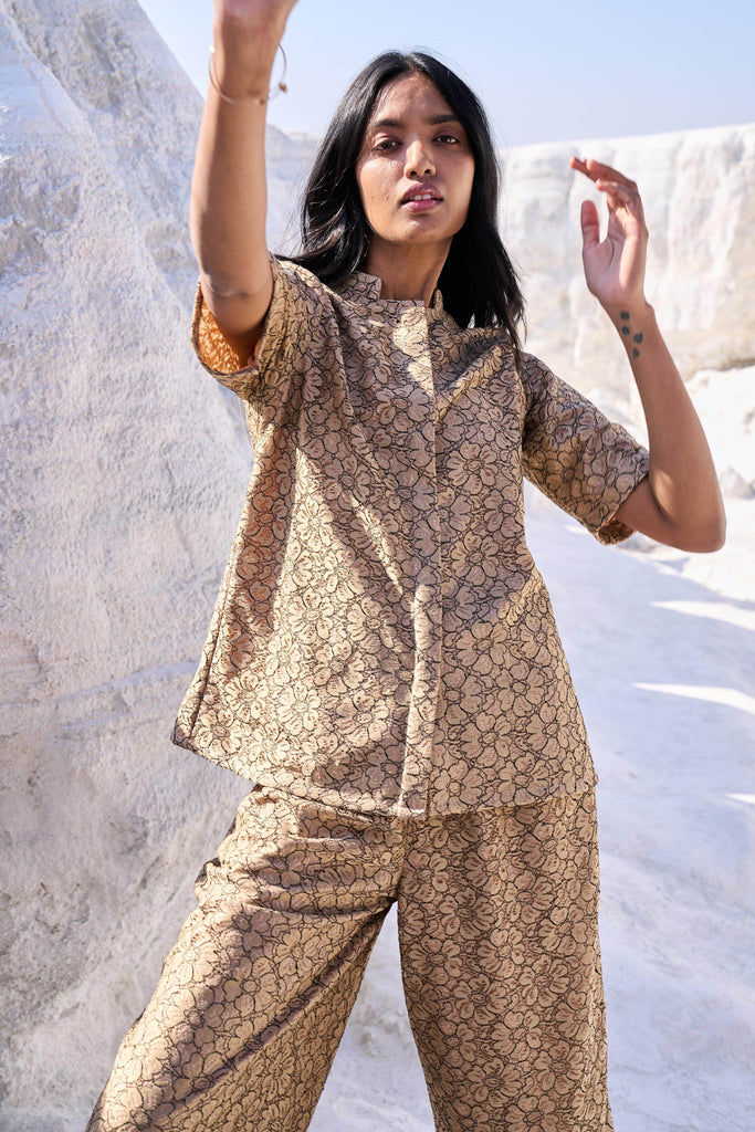FLORAL LACE PANT - dash and dot dash and dot