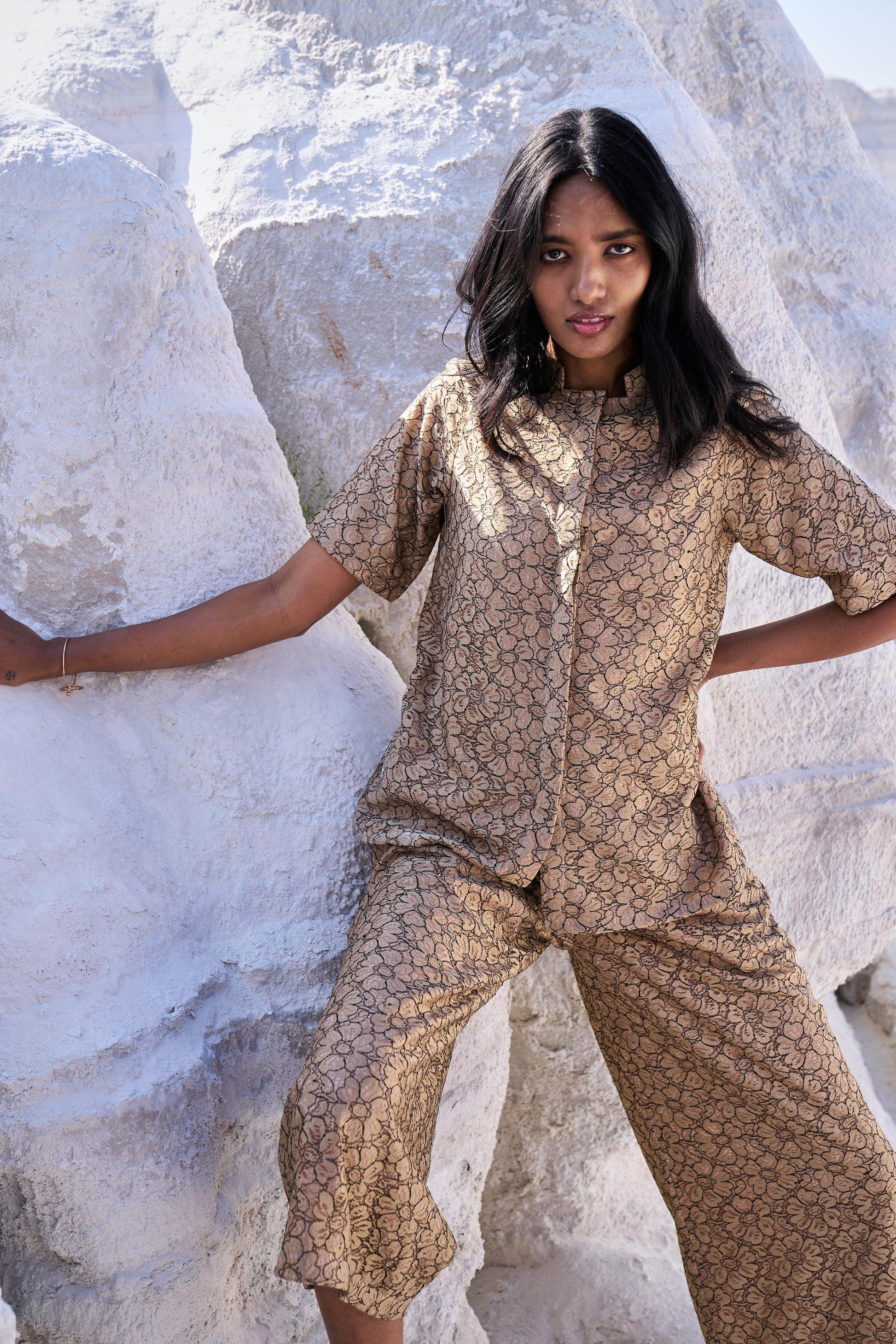 FLORAL LACE PANT - dash and dot