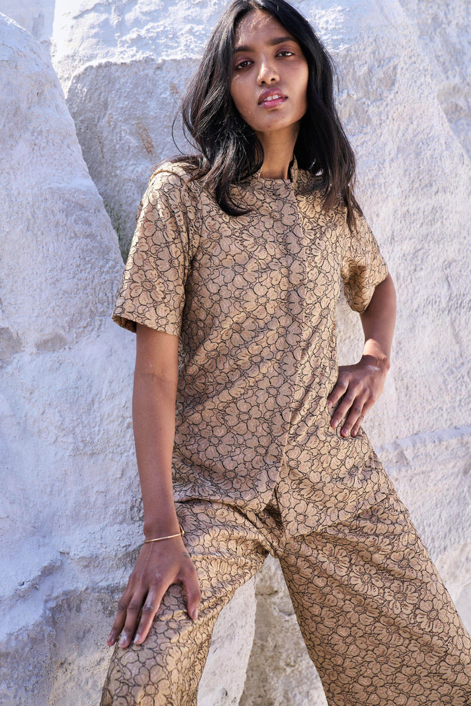 FLORAL LACE PANT - dash and dot dash and dot