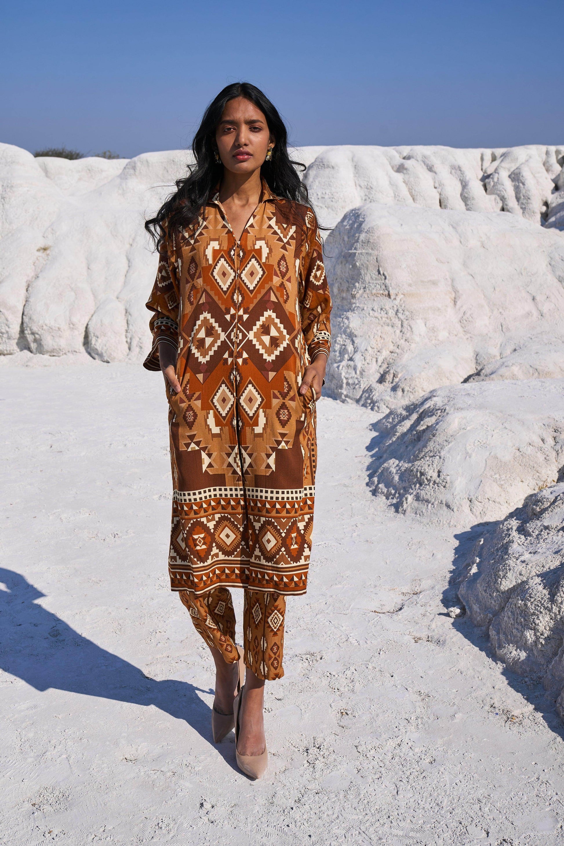 AZTEC PRINT SET - dash and dot